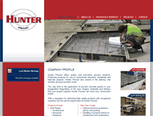 Tablet Screenshot of hunterprecast.com.au